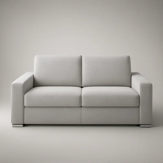 Sofá de 2 Lugares em Poliéster Cinzento-claro 160 x 90 x 85 cm